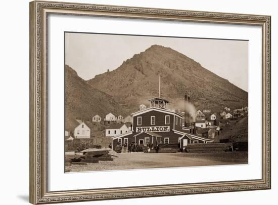 The Bullion Mine, Virginia City, Nevada, 1880-Carleton Watkins-Framed Art Print