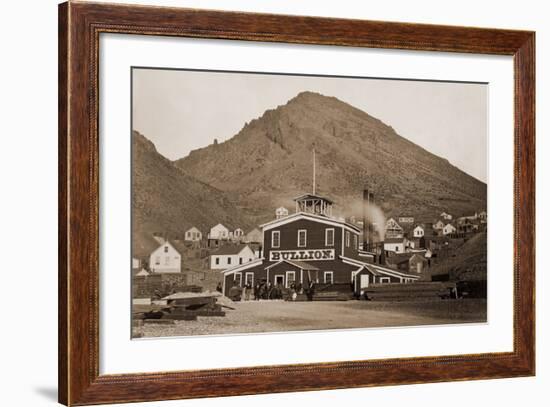 The Bullion Mine, Virginia City, Nevada, 1880-Carleton Watkins-Framed Art Print