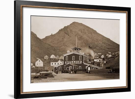 The Bullion Mine, Virginia City, Nevada, 1880-Carleton Watkins-Framed Art Print