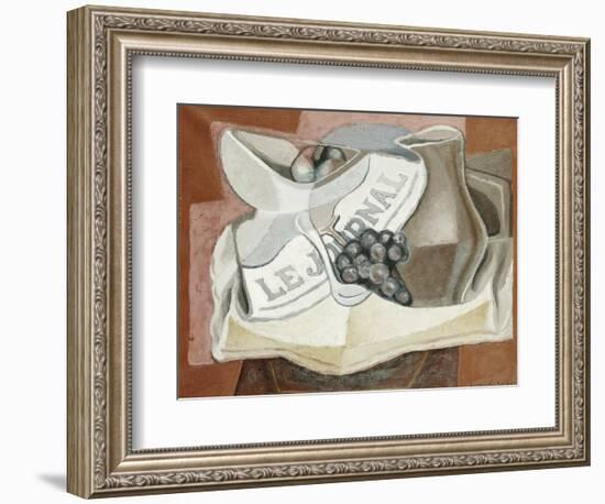 The Bunch of Grapes; La Grappe de Raisins, 1925-Juan Gris-Framed Giclee Print