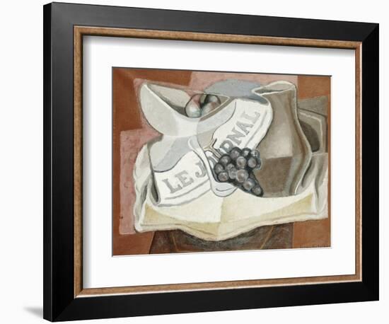 The Bunch of Grapes; La Grappe de Raisins, 1925-Juan Gris-Framed Giclee Print