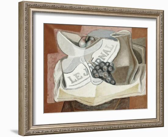 The Bunch of Grapes; La Grappe de Raisins, 1925-Juan Gris-Framed Giclee Print
