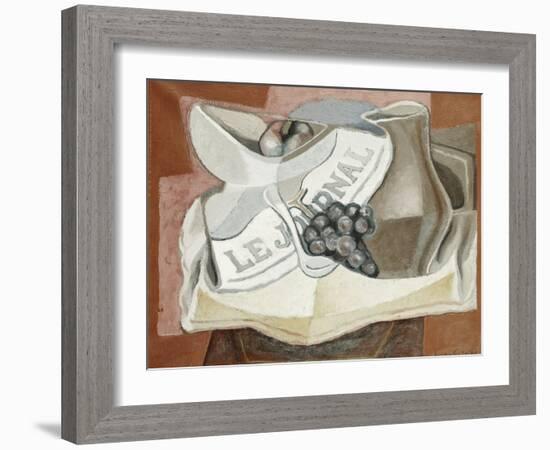 The Bunch of Grapes; La Grappe de Raisins, 1925-Juan Gris-Framed Giclee Print