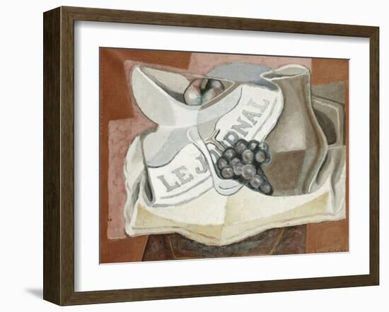 The Bunch of Grapes; La Grappe de Raisins, 1925-Juan Gris-Framed Giclee Print