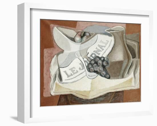 The Bunch of Grapes; La Grappe de Raisins, 1925-Juan Gris-Framed Giclee Print