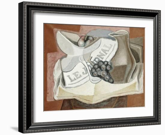 The Bunch of Grapes; La Grappe de Raisins, 1925-Juan Gris-Framed Giclee Print