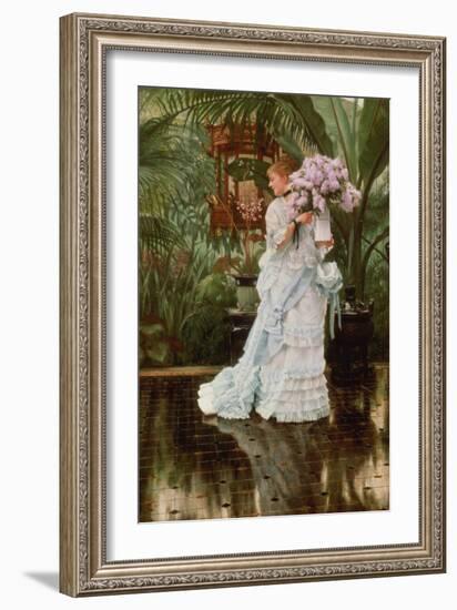 The Bunch of Lilacs, 1875-James Jacques Joseph Tissot-Framed Giclee Print