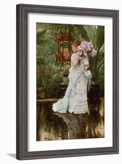 The Bunch of Lilacs, 1875-James Jacques Joseph Tissot-Framed Giclee Print