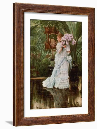 The Bunch of Lilacs, 1875-James Jacques Joseph Tissot-Framed Giclee Print