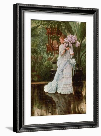 The Bunch of Lilacs, 1875-James Jacques Joseph Tissot-Framed Giclee Print