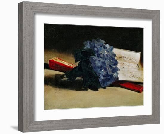 The Bunch of Violets, 1872-Edouard Manet-Framed Giclee Print