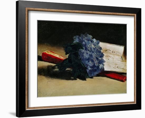 The Bunch of Violets, 1872-Edouard Manet-Framed Giclee Print