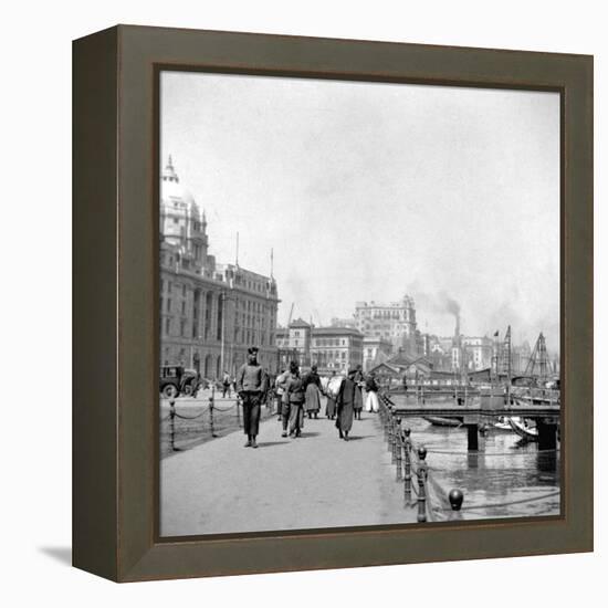 The Bund, Shanghai, China, Early 20th Century-J Dearden Holmes-Framed Premier Image Canvas