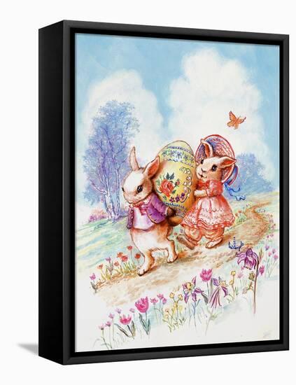 The Bunny Trail-Judy Mastrangelo-Framed Premier Image Canvas