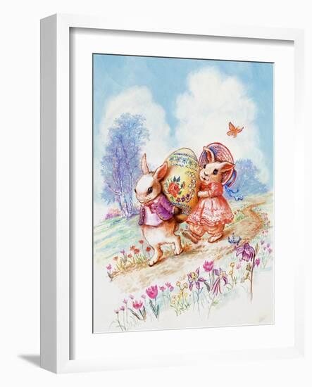 The Bunny Trail-Judy Mastrangelo-Framed Giclee Print