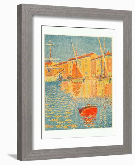 The Buoy (La Bouee), 1894-Paul Signac-Framed Giclee Print