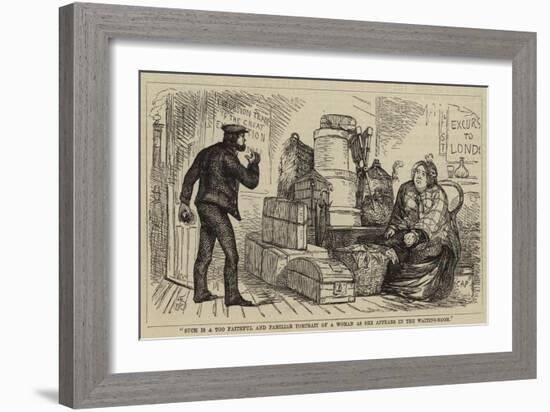 The Burden of Man's Existence; Or, Ladies' Luggage-null-Framed Giclee Print