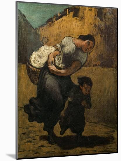 The Burden-Honore Daumier-Mounted Giclee Print