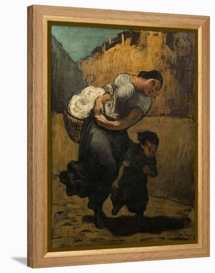 The Burden-Honore Daumier-Framed Premier Image Canvas