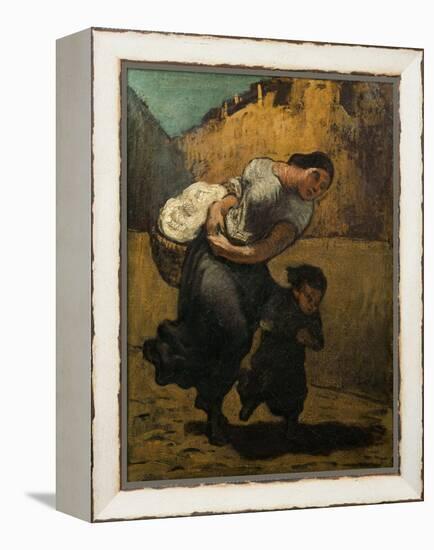 The Burden-Honore Daumier-Framed Premier Image Canvas