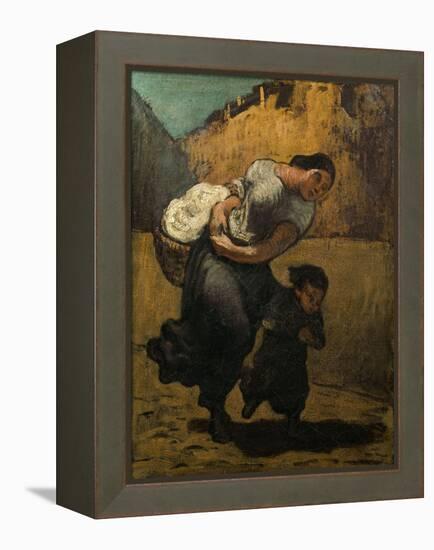 The Burden-Honore Daumier-Framed Premier Image Canvas