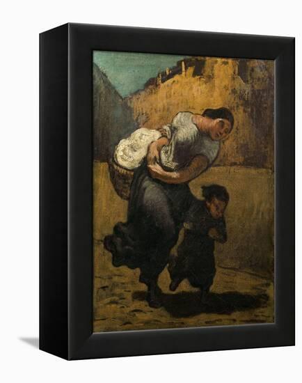 The Burden-Honore Daumier-Framed Premier Image Canvas