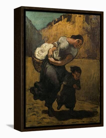 The Burden-Honore Daumier-Framed Premier Image Canvas