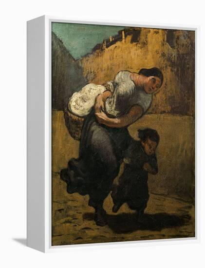 The Burden-Honore Daumier-Framed Premier Image Canvas