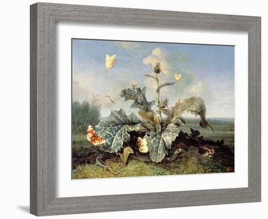 The Burdock Bush-Otto Marseus Van Schrieck-Framed Giclee Print