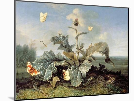 The Burdock Bush-Otto Marseus Van Schrieck-Mounted Giclee Print