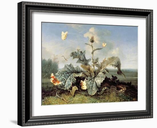 The Burdock Bush-Otto Marseus Van Schrieck-Framed Giclee Print