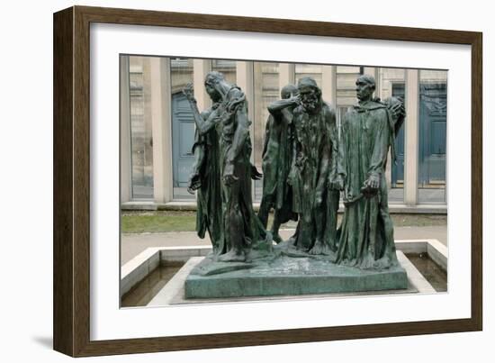 The Burghers of Calais,1885-1895, Sculpture by Auguste Rodin (1840-1917) (Sculpture)-Auguste Rodin-Framed Giclee Print