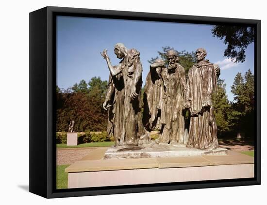 The Burghers of Calais (Bronze)-Auguste Rodin-Framed Premier Image Canvas