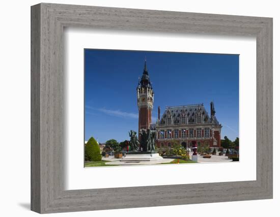 The Burghers of Calais by Rodin, Calais, Pas De Calais, France-Walter Bibikow-Framed Photographic Print