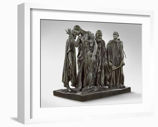 The Burghers of Calais, Modeled 1884-95, Cast by Alexis Rudier (1874-1952) 1919-21 (Bronze)-Auguste Rodin-Framed Giclee Print