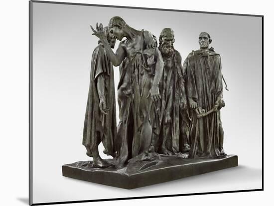 The Burghers of Calais, Modeled 1884-95, Cast by Alexis Rudier (1874-1952) 1919-21 (Bronze)-Auguste Rodin-Mounted Giclee Print