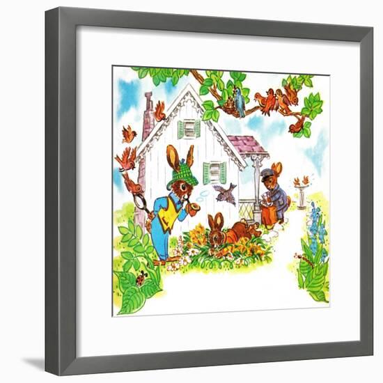 The Burglar - Jack & Jill-Peggie Geiszel-Framed Giclee Print