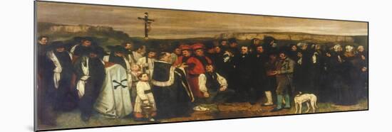 The Burial at Ornans-Gustave Courbet-Mounted Giclee Print