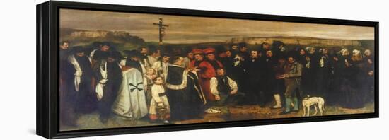 The Burial at Ornans-Gustave Courbet-Framed Premier Image Canvas