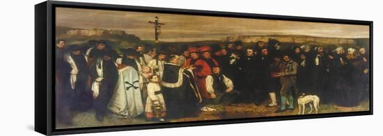 The Burial at Ornans-Gustave Courbet-Framed Premier Image Canvas