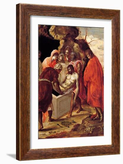 The Burial of Christ-El Greco-Framed Art Print