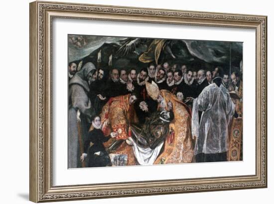 The Burial of Count Orgaz' (Detail), 1586-1588-El Greco-Framed Giclee Print