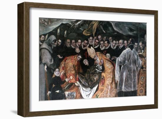 The Burial of Count Orgaz' (Detail), 1586-1588-El Greco-Framed Giclee Print