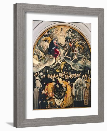 The Burial of Count Orgaz, from a Legend of 1323, 1586-88-El Greco-Framed Giclee Print