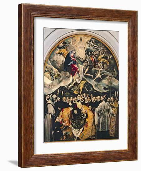 The Burial of Count Orgaz, from a Legend of 1323, 1586-88-El Greco-Framed Giclee Print