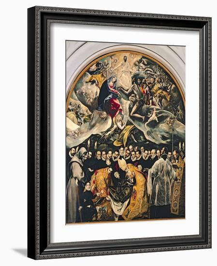 The Burial of Count Orgaz, from a Legend of 1323, 1586-88-El Greco-Framed Giclee Print