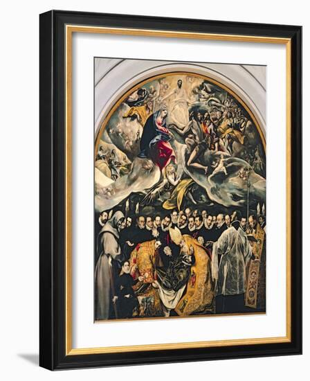 The Burial of Count Orgaz, from a Legend of 1323, 1586-88-El Greco-Framed Giclee Print