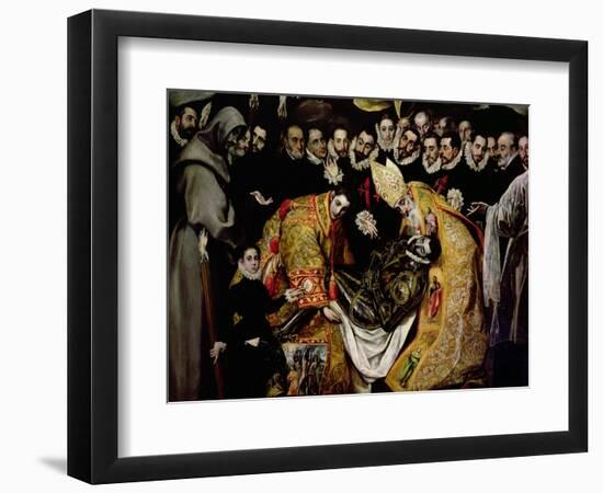 The Burial of Count Orgaz, from a Legend of 1323, Detail of a Young Page, St. Etienne, 1586-88-El Greco-Framed Giclee Print