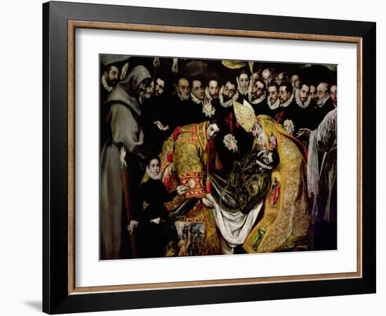 The Burial of Count Orgaz, from a Legend of 1323, Detail of a Young Page, St. Etienne, 1586-88-El Greco-Framed Giclee Print