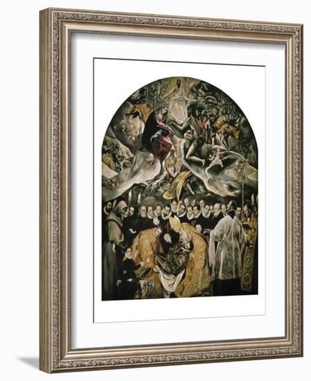 The Burial of Count Orgaz-El Greco-Framed Art Print